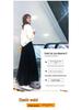 Korean High-Waist Mid-Length Tulle A-Line Skirt - Spring/Summer Pleated Mesh Design
