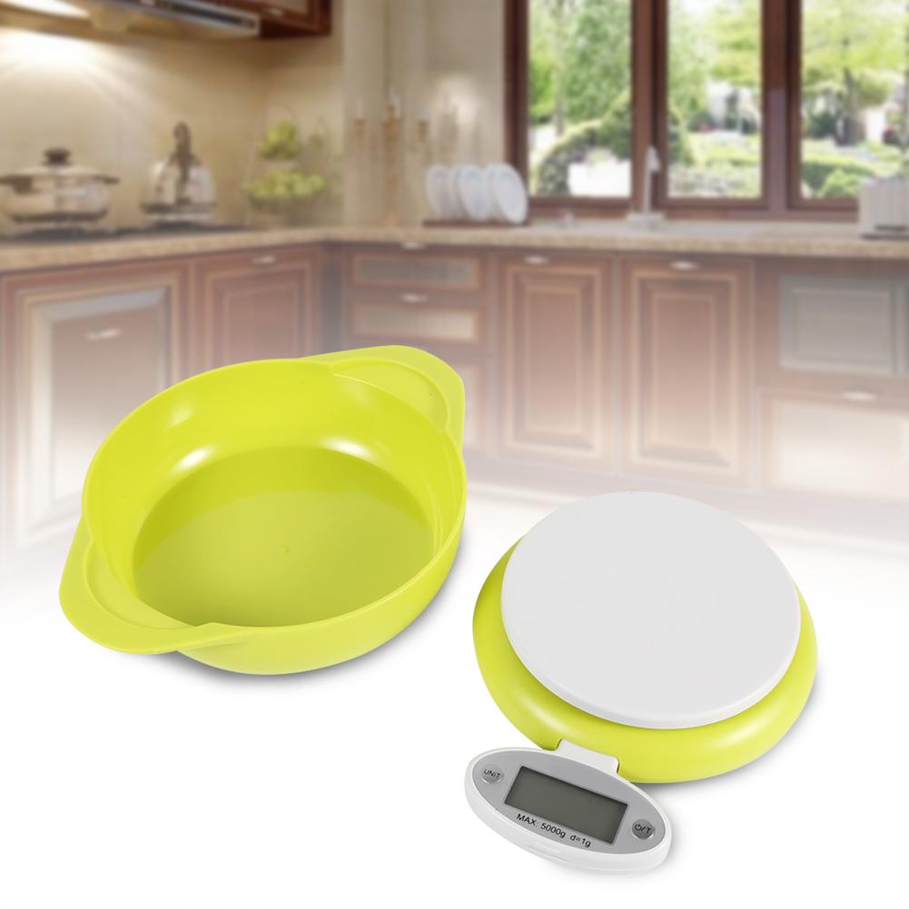 Food Scales Weighing Kitchen Scale 5Kg/1g for Baking Room Restaurant Bar Cafe