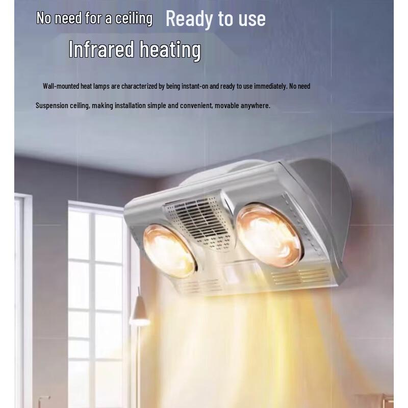 Rongyang Wall-mounted Fan Heater with Light