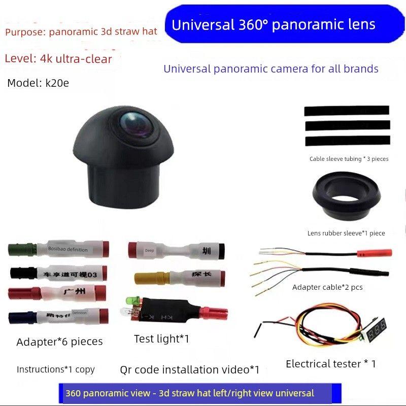 Replace the Broken Dash Cam with a Full-Screen Streaming 4-Hole/5-Hole Wide-Angle Full-Color Camera for Front and Rear