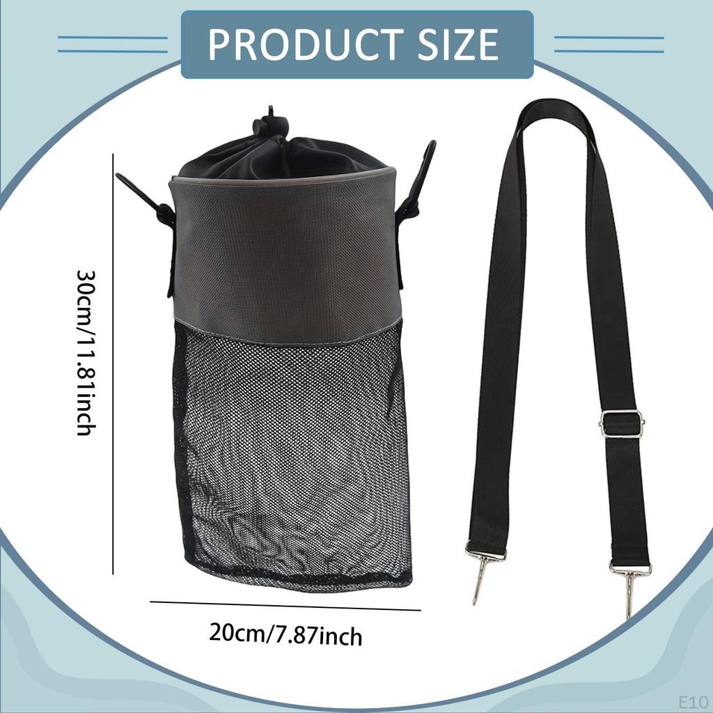 Clothes Peg Bag Mesh Organizer Storage with Hooks And Drawstring Made of Breathable Oxford for ,