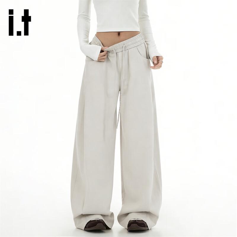 GROUND ZERO Unisex Solid Wide-Leg Casual Pants XL