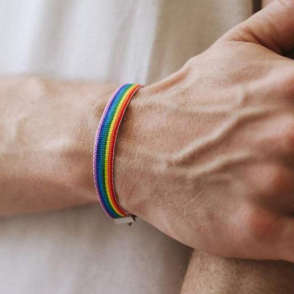 7-Farben Regenbogen Geflochtenes Wachskordel Armband Für Männer - Unisex Mode Armband, Einfaches Persönlichkeits Trend Accessoire