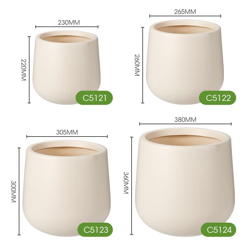 Ying Tang Imitation Cement Large Plastic Floor Flower Pot