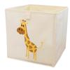 Animal Themed Foldable Toy Storage Box for Kids Cube Organiser Bin with Handles Large Capacity Playroom Organiser