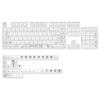 Keramische Textur Tastenkappen Cherry PBT 139 Großes Vollständiges Set Tastenkappen Reinweiß Landschaftsstil Retro-Stil Tastenkappen