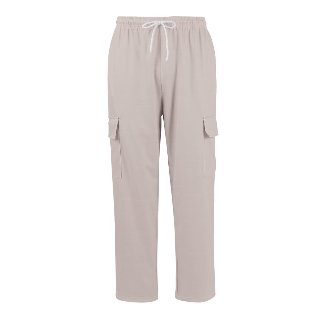 Men's Loose Casual Multi-pocket Work Pants, Youth Stretch Waist Drawstring  Pants