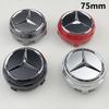 4pcs 75mm A0004000900 Car Wheel Hub Cap Emblem Badge Logo for Mercedes Benz C43 C63 E43 E53 E63 W205 W213 Accessories