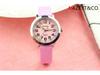 Kids' Educational Quartz Watch with Colorful Face, Luminous Hands, and Leather Strap