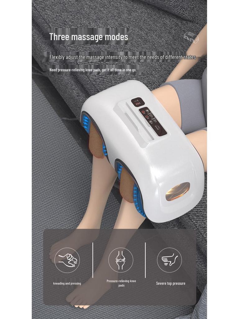 Knee and Foot Massager with Airbag, Remote Control, and Heating for Home Use