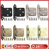 2Pcs Self Closing Door Hinge with Screws Overlay Flush Cabinet Hinges for 1/2In American Cupboard Door