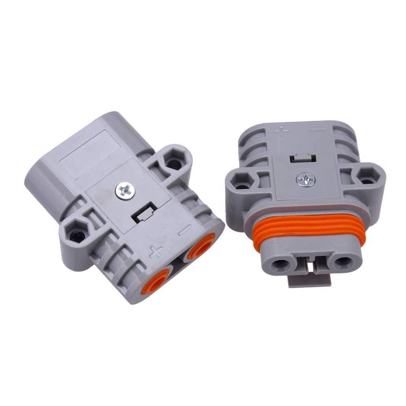 2 Pairs High Power Male Female Waterproof Connector 50A 600V Fit For Electric Car Battery