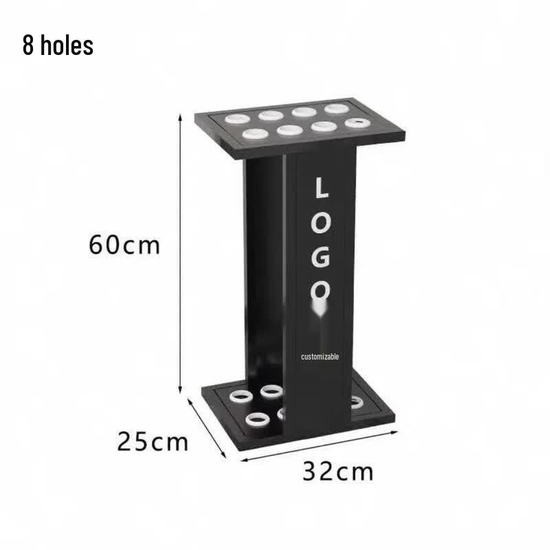 Jundingying 8-Hole Floor Billiard Cue Rack