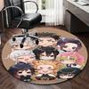 1pc Anime Character Round Carpet - Office Chair Mat, Non-Slip Rug for Home Decor, Seasonal Gift, Suitable for Office, Living Room