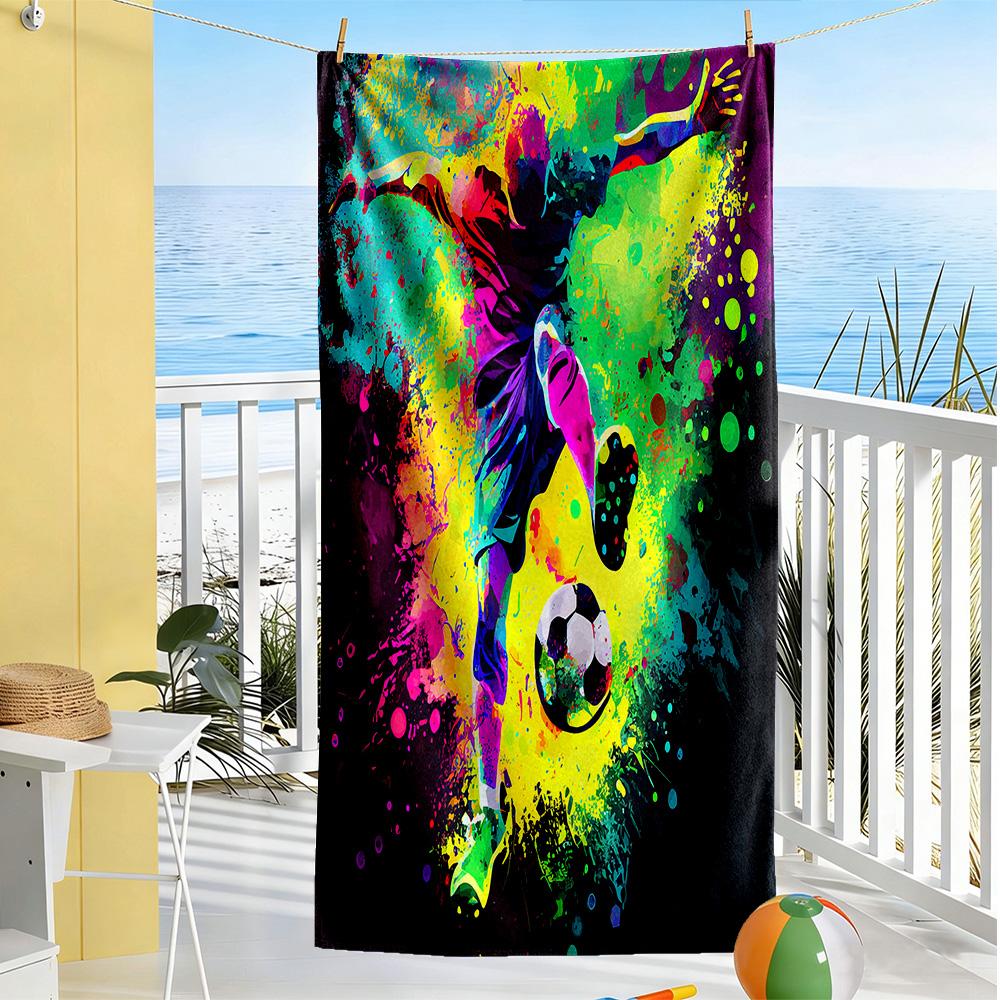 Australian Aboriginal Style Beach Towel Quick-Dry Soft Microfiber Comfortable Lightweight