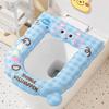2PCS Thicker Toilet Seat Cover Cartoon Pattern Toilet Pad Reusable EVA Toilet Pad  Household