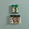 2 Pieces Wall Mounted Spice Jar Holder Adjustable Spice Rack Organizer for Improve Your Kitchen Efficiency