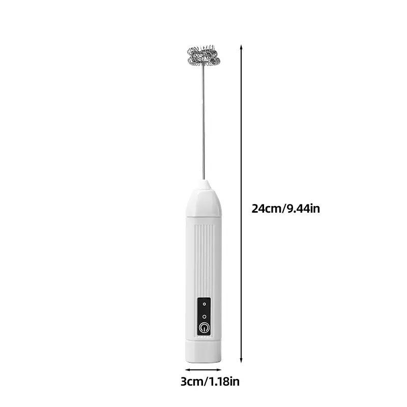 Portable Electric Milk Frother & Egg Beater - Ideal for Coffee & Baking