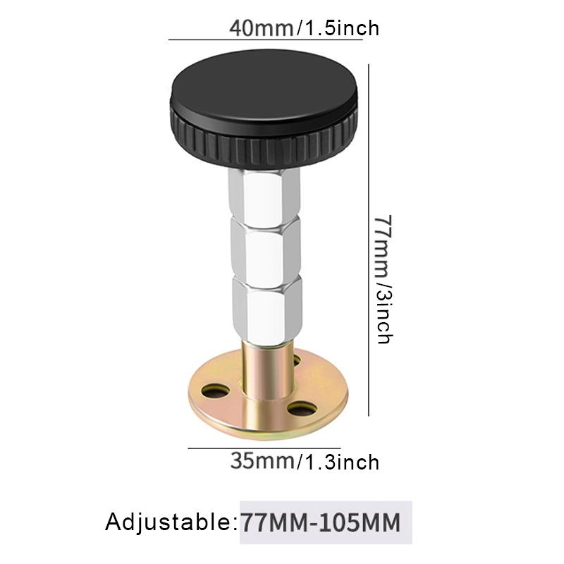 Furniture Fixed Bracket Adjustable Metal Wall Bed Stabilizer Self-adhesive Door Stopper Anti-shake Hardware