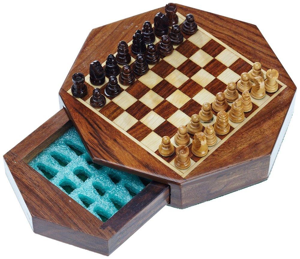 Philos Portable Mini Chess 15cm Set, [Used]