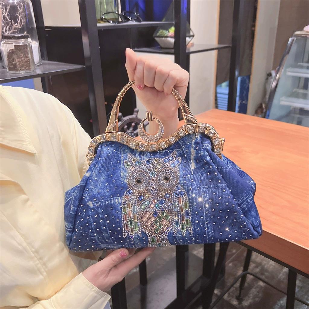 2025 New Fashion Single Shoulder Crossbody Bag Handbag Women's Fashion Denim Small Bag Women