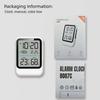 Temperature Humidity Meter Clock With 12/24H Time Format And Celsius For Home Office