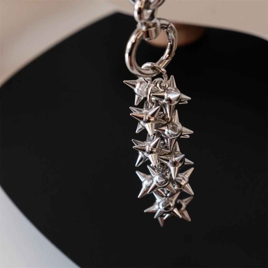 Meteor Hammer Keychain Pendant, Dark Punk Bag Pendant, Accessory Bag Hanging.