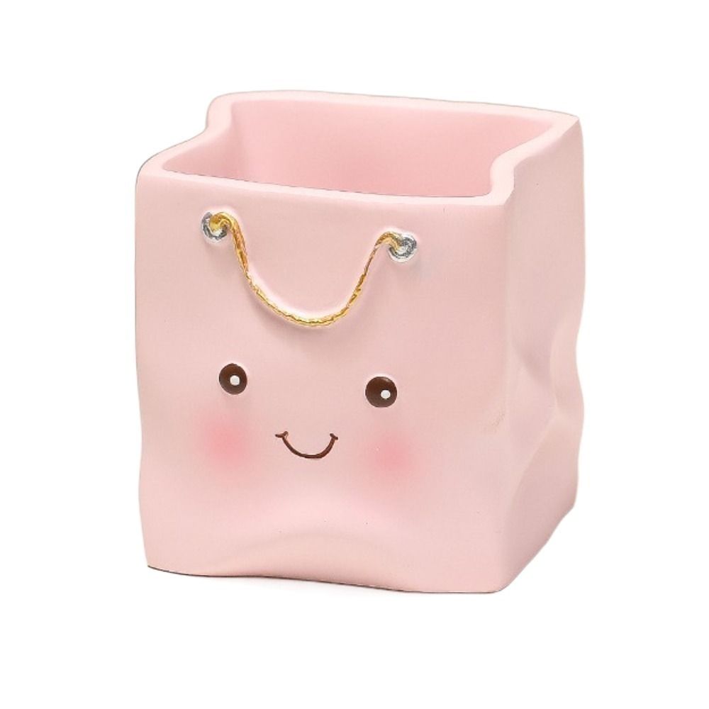 

Large-capacity Desk Pen Holder Makeup Organizer Pen Pencil Organizer School Office розовый