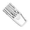 12 In 1 Multitool Cross Slot Hex Star Screwdriver Bit Box Bottle Opener Card Remover Stainless Steel Folding Multi Tool