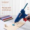Multi-Power Hot Melt Glue Gun for DIY Crafting with Multi-color 7mm & 11mm Wax Sticks