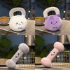 Plush Dumbbell Kettlebell Toys Sports Equipment Stuffed Doll Gift Decoration