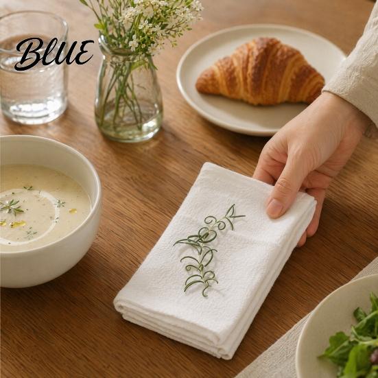 Bohemian Style Napkin Linen Napkin Rustic Machine Washable Fabric 16 Inch Farmhouse Bridal Shower for Dining Table Home Wedding Baby