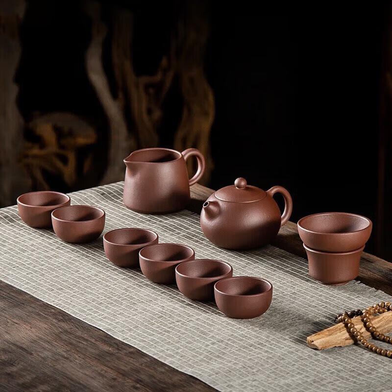 

Yin Zhanmin Classic Yixing Purple Clay Xishi Tea Set