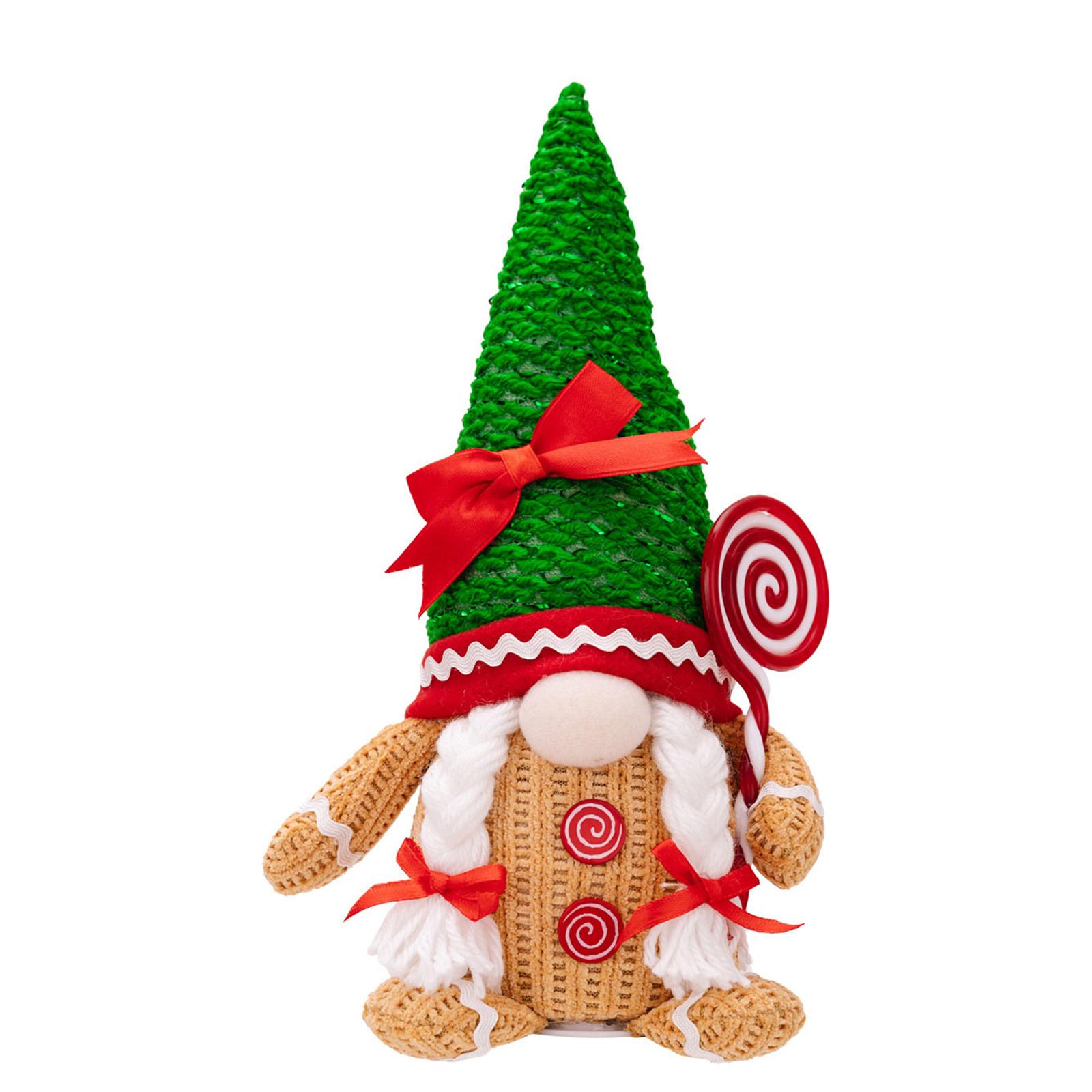 Holiday Gingerbreads Man Decors Elegant Gingerbreads Man Holding Spoon/Candy Ornament for Festival Home Accent