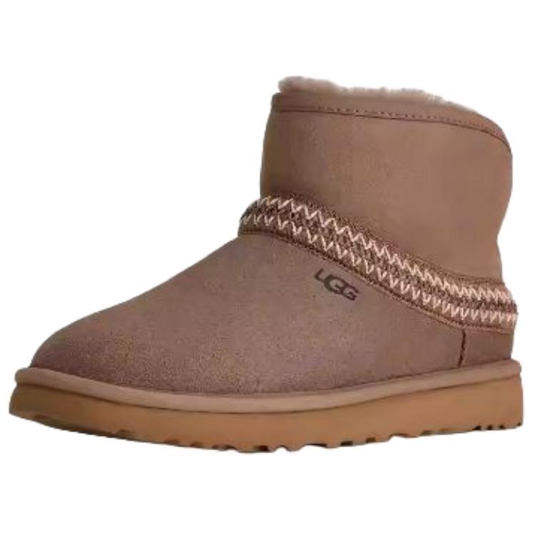 

UGG Classic Mini Sheepskin Warm Versatile Vintage Snow Boots Women boots Reindeer 1158262-CRBO 42