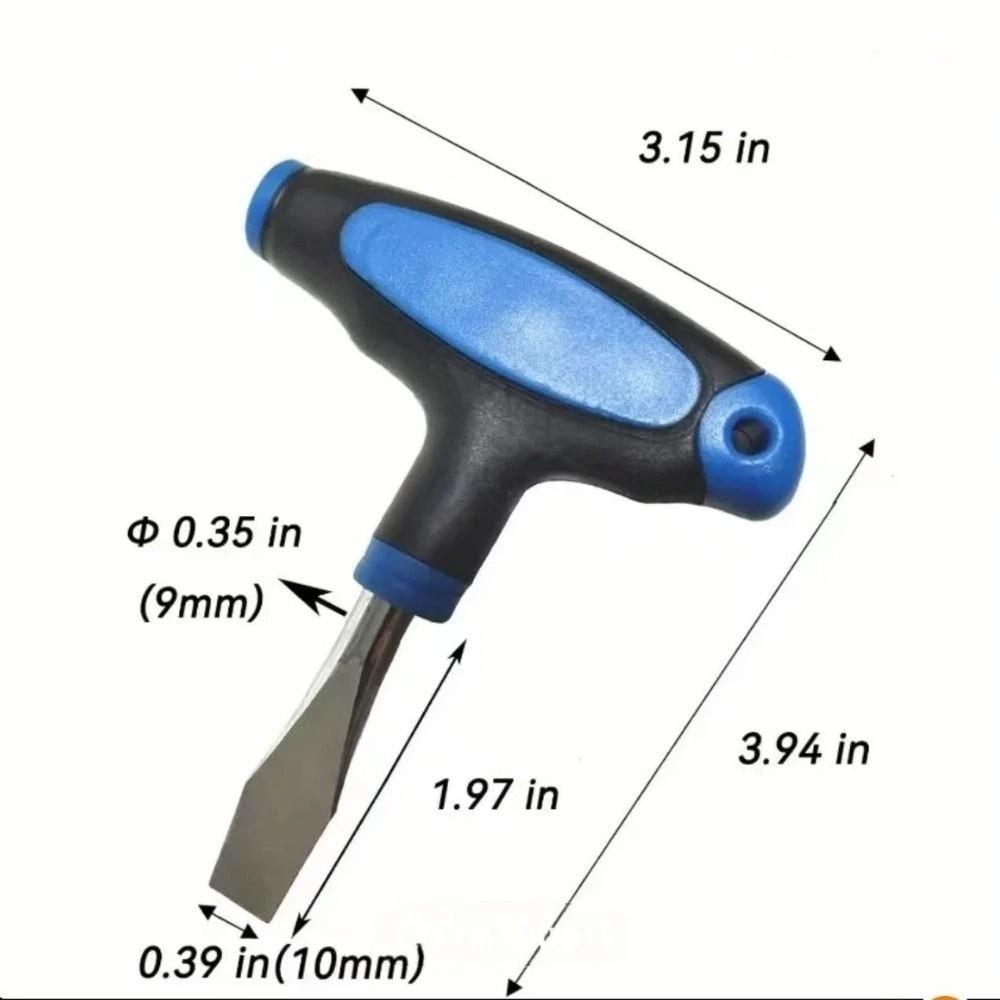 High Carbon Steel Flat Head Screwdriver Wide Flat Head Slotted Screwdriver Ring Doorbell