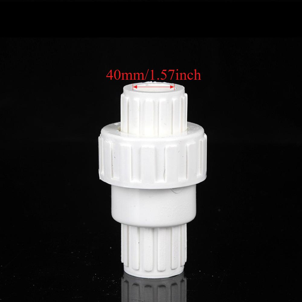 1pc 20/25/32mm PVC Check Valve Water Pipe One Way No-Return Valve Aquarium Fish Tank Garden Irrigation Pipe Joints