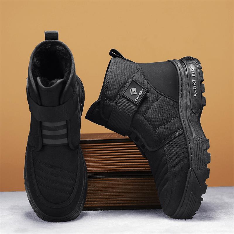 New Men's Classic Winter Fashion High Top Thick Sole Snow Shoes Comfortable Soft Sole