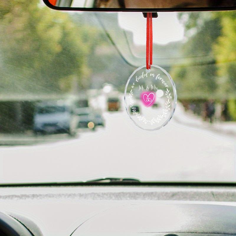 1pc/2pcs Wedding Glass Pendant-Gifts for Newlyweds Wedding Souvenirs, Wedding Scene Decor, Tree Decor, Party Decor, Backpack and Keychain Pendant