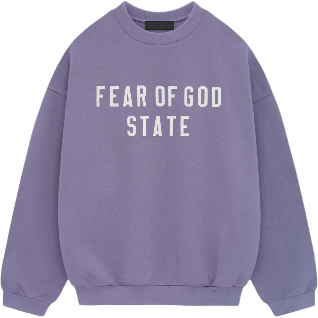 Fear of God Essentials Heavy Fleece Crewneck Lavender Men Tops Purple 192BT246237F