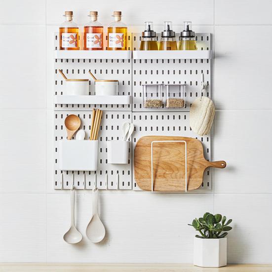1/3Pcs Clamp-on Desk Hole Boards Strong Load-bearing Easy To Install No Drilling Versatile Hole Boards Space-saving Desk Organizer