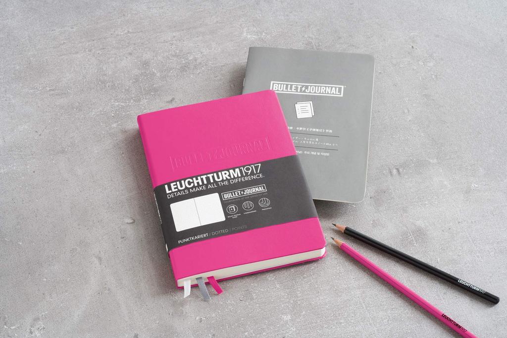 Leuchtturm Notebook A5 Dot Grid Bullet Journal New Pink 361033 Official Import Product Dimensions: 215 x 145 mm / A5 Medium Size