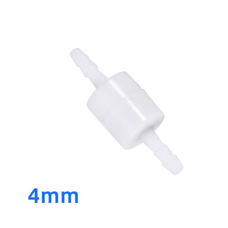 Plastic One Way Check Valve 4mm For Fuel Water Air Liquid Anti-Return