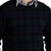Polo Ralph Lauren FW22 Rutig Crew Neck Pullover Sweatshirt Herr sweatshirt Mörkblå 710878845-001