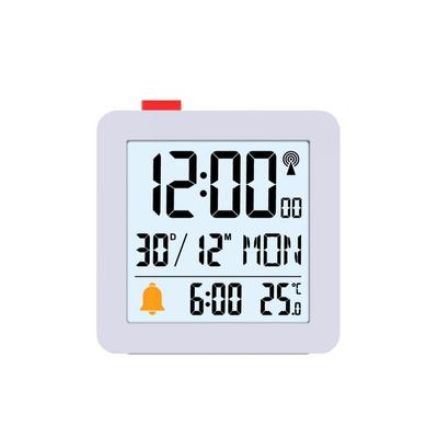 Electronic Alarm Clock Creative Dual Alarm Clock Indoor Temperature and Humidity Alarm Clock Snooze Function Radio Clock
