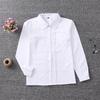 Uniform Long Sleeve Shirt With Pleated Front For Student Fashion