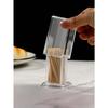 1PC PMMA Toothpick Holder, Clear Acrylic Toothpick Holder ,Minimalist Clear Toothpick Holder Dispense,Elegant Clean For Home Kitchen Storage