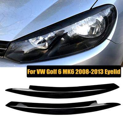 Oční víčko pro Volkswagen VW Golf 6 MK6 GTI GTR 2008-2013 Přední světlomet Kryt obočí Obložení víčka Nálepka Auto