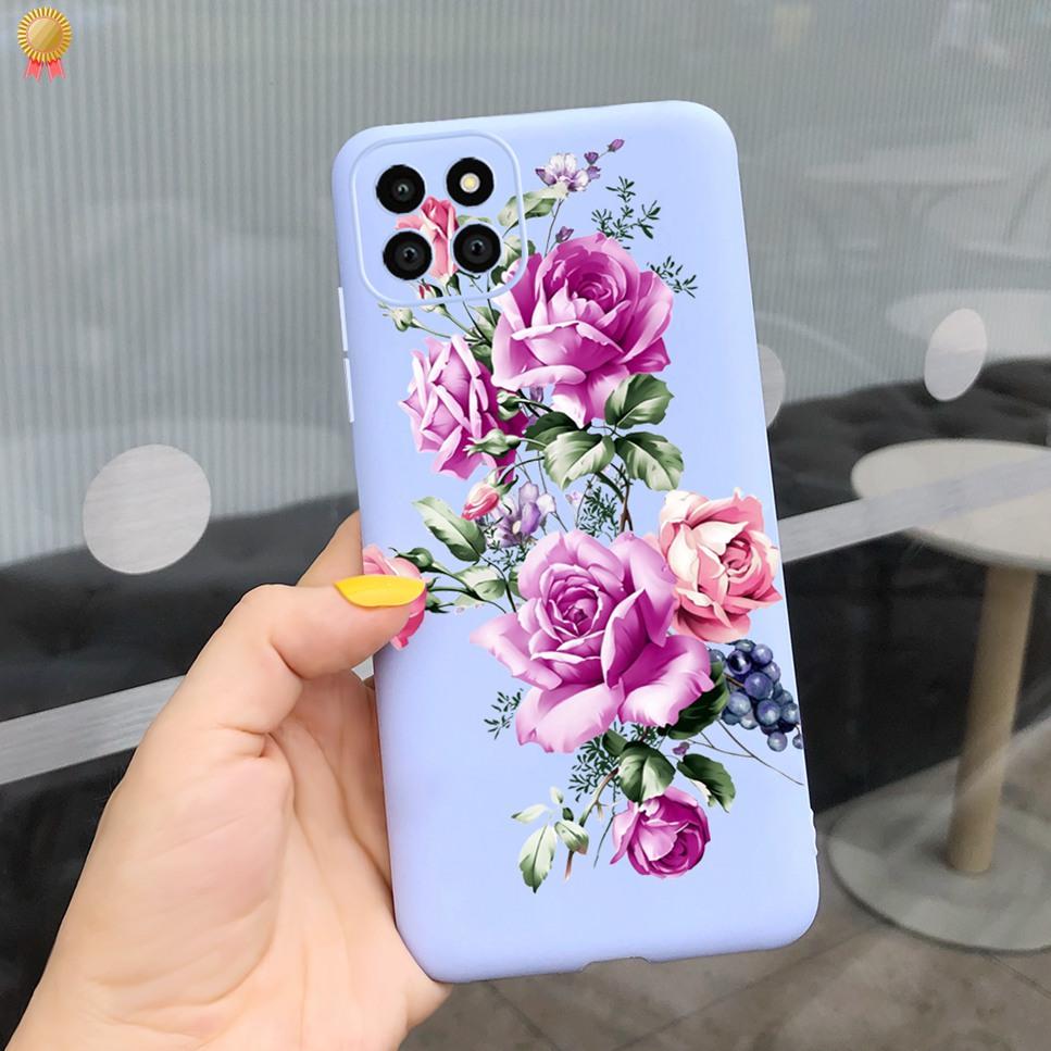 For Samsung A22 A22S 5G Case Cute Flower Butterfly Shockproof Silicone TPU Cover For Samsung Galaxy A22 A22S 5G Phone Case Funda