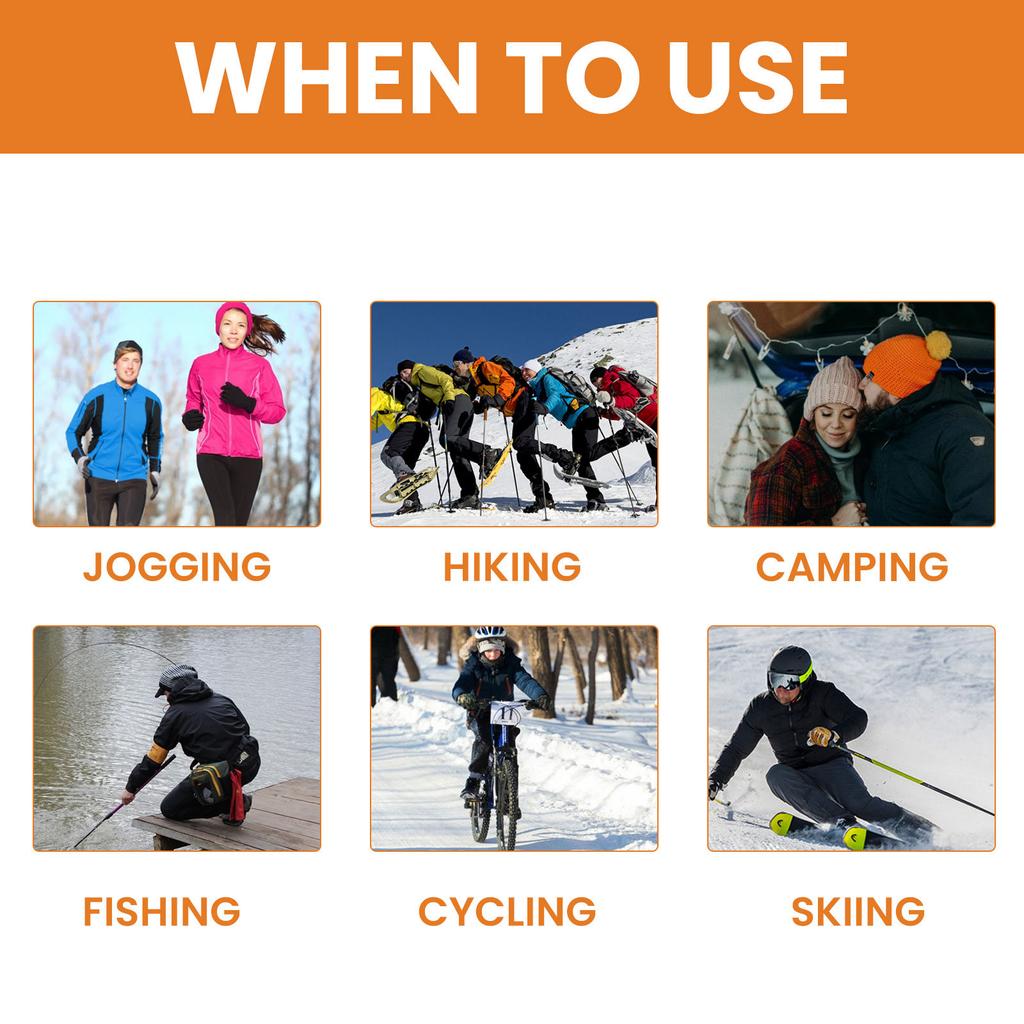 2pcs Long Lasting Warm Comfort with Easy To Use Heating Pad Body Hand Toe Warmers Enjoy Warmth At Home Outdoor Use